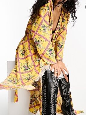 Free People I'm The One Robe in Sun Combo XS/S